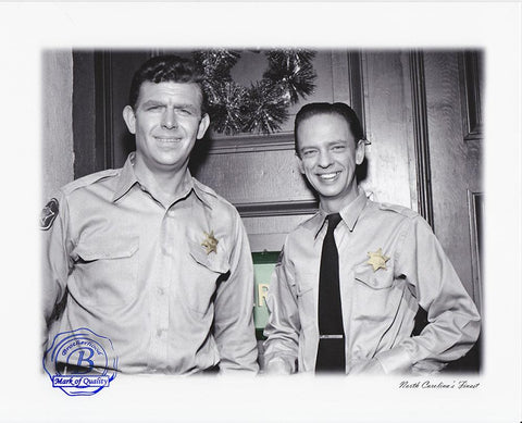Andy Griffith and Barney Fife 8 x 10 nostalgic print