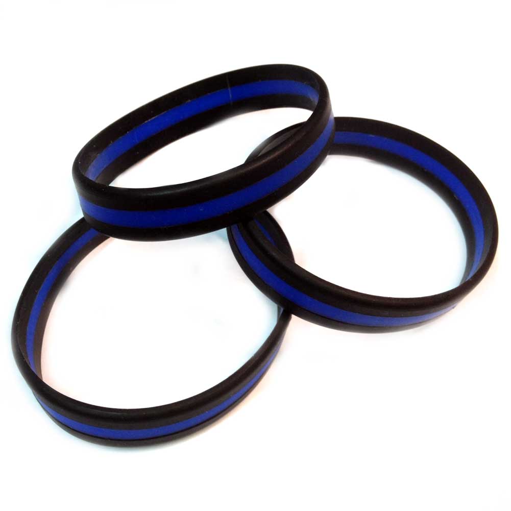Thin Blue Line Silicone Law Enforcement Children s Bracelet Brotherhood Products abrotherhood