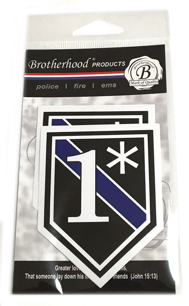 1 Asterisk Thin Blue Line Door Mat - Package of 2 – abrotherhood