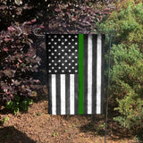 Thin Green Line American Garden Flag