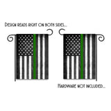 Thin Green Line American Garden Flag