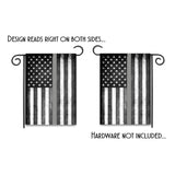 Thin Gray Line Corrections Officer American Garden Flag