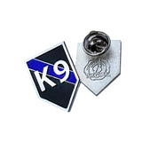 Thin Blue Line Law Enforcement Police Sheriff Canine K9 Dog Lapel Pin