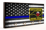 Thin Blue Line North Carolina Highway Patrol Key Hanger