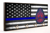 Thin Blue Line Nebraska State Patrol Key Hanger