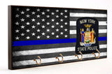 Thin Blue Line New York State Police Key Hanger