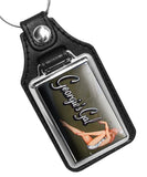 United States Air Force Nose Art Georgie's Gal Faux Leather Key Ring