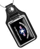 United States Air Force F/A-18E/F Super Hornet Faux Leather Key Ring