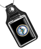United States Coast Guard Sector Sault Sainte Marie Faux Leather Key Ring