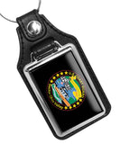United States Coast Guard Sector Ohio Valley Faux Leather Key Ring