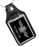United States Navy Antisubmarine Warfare Operator AW Flag Faux Leather Key Ring