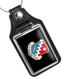 United States Air Force 66th Air Base Wing Faux Leather Key Ring
