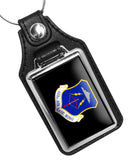 United States Air Force 633rd Air Base Wing Faux Leather Key Ring