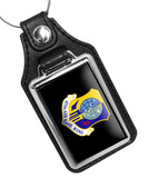 United States Air Force 673rd Air Base Wing Faux Leather Key Ring