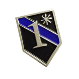 Police Sheriff Thin Blue Line 1* One Ass To Risk Lapel Pin