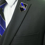 Thin Blue Line Motorcycle Bike Patrol Squad Motors Unit Lapel Pin
