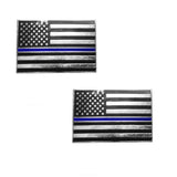 Thin Blue Line Police Sheriff Law Enforcement American Flag Lapel Pin