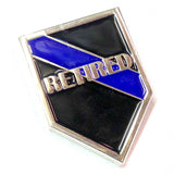 Police Sheriff Law Enforcement Retired Thin Blue Line Lapel Pin
