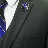 Police Sheriff Law Enforcement Retired Thin Blue Line Lapel Pin
