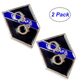 Handcuff Thin Blue Line Law Enforcement Lapel Pin