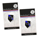 Chalk Body Outline Thin Blue Line CSI Crime Scene Investigator Lapel Pin