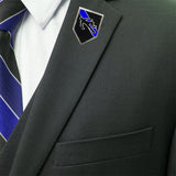 Chalk Body Outline Thin Blue Line CSI Crime Scene Investigator Lapel Pin