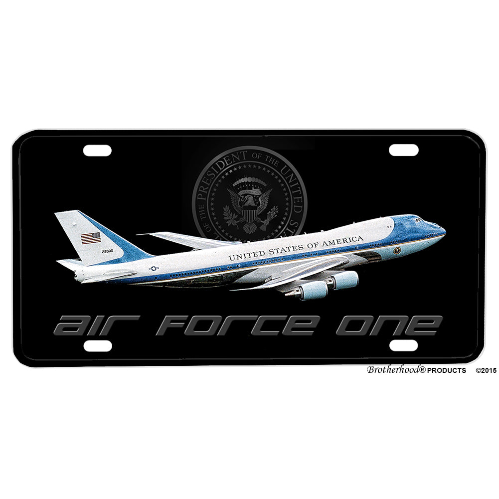 President Jet Air Force One Aluminum License Plate – abrotherhood