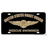 Coast Guard Rescue Swimmer Emblem License Plate