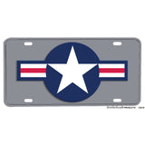 United States Air Force Roundel Design Aluminum License Plate