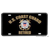 Coast Guard Emblem Retired Design License Plate