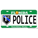 Florida Thin Blue Line Flag or One Ass To Risk 1* Aluminum License Plate