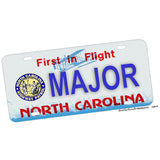North Carolina State Highway Patrol Ranks License Plate