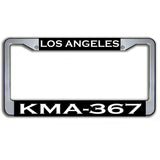 Los Angeles Police Dept. Call Sign KMA-367 License Plate Frame