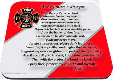A Fireman's Prayer Maltese Cross Mouse Pad