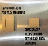 Military 1 Asterisk Aluminum Stand Off Wall Decor