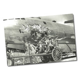 United States Air Force WWII B-29 Waddy's Wagon Crew Members Poster
