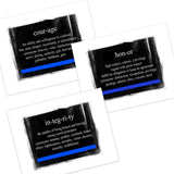 Honor, Integrity, Courage Definition Thin Blue Line Glossy Print