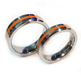 Tungsten Brotherhood Band - Thin Orange Line Ring for EMT, EMS & Paramedics