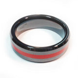 Ceramic Thin Red Line Brotherhood Band - Firefighters