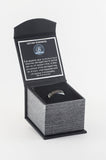 Police Ring with to protect and to serve over a black finish.  Tungsten Carbide metal in a beautiful ring box
