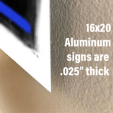 Definition of Honor Thin Blue Line Stand Off Wall Decor