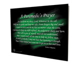 Paramedics Prayer Stand Off Aluminum Wall Decor
