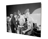 Johnny Cash With US Marines Stand Off Aluminum Metal Wall Decor