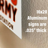 Uncle Sam I Want You For U.S. Army Aluminum Wall Decor