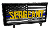 Personalized Sergeant Slate Rock Stone With Easel