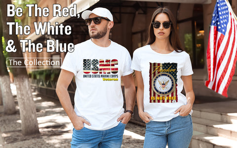 red white and blue collection