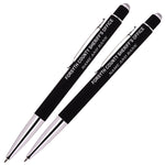 FCSO Ink Pen Silver Trim Personalize 2 in 1 Ballpoint Pen / Stylus