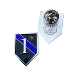Police Sheriff Thin Blue Line 1* One Ass To Risk Lapel Pin