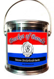 Thin Blue Line Law Enforcement Bucket of Bands Adult Size 15 To A Container