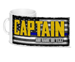 Personalize Captain Add Your Name 11 oz. Tactical Coffee Mug